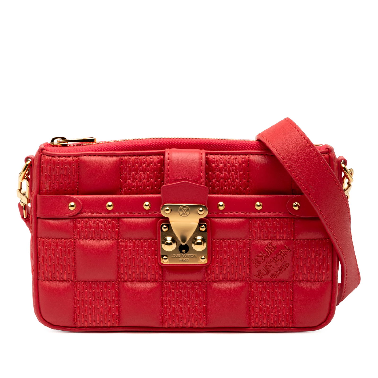 Louis Vuitton Damier Quilt Lambskin Troca Pochette Pink Bag (1 of 7)