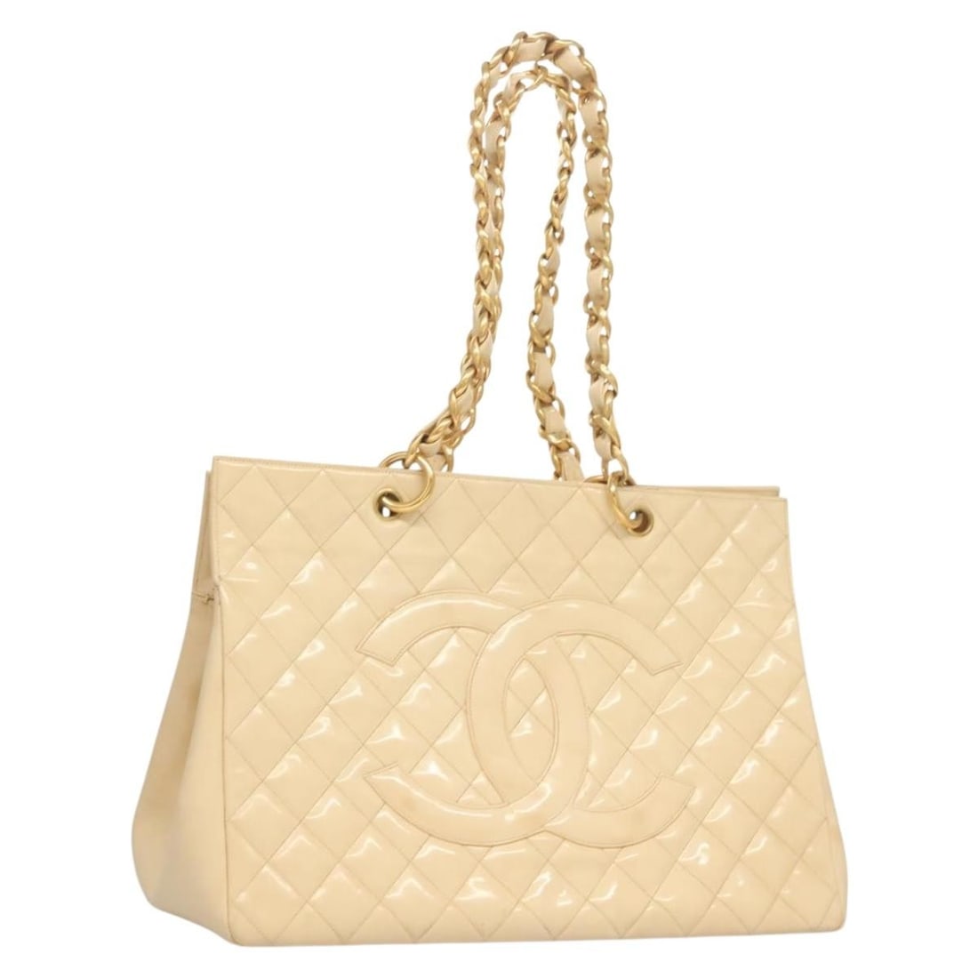 Beige Chanel Grand Shopping Tote Shoulder Bag (1 of 1)