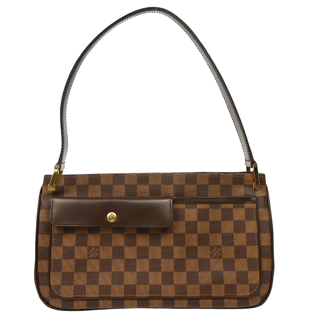 Louis Vuitton Damier Aubagne Shoulder Bag N51129 in Brown Canvas (1 of 10)