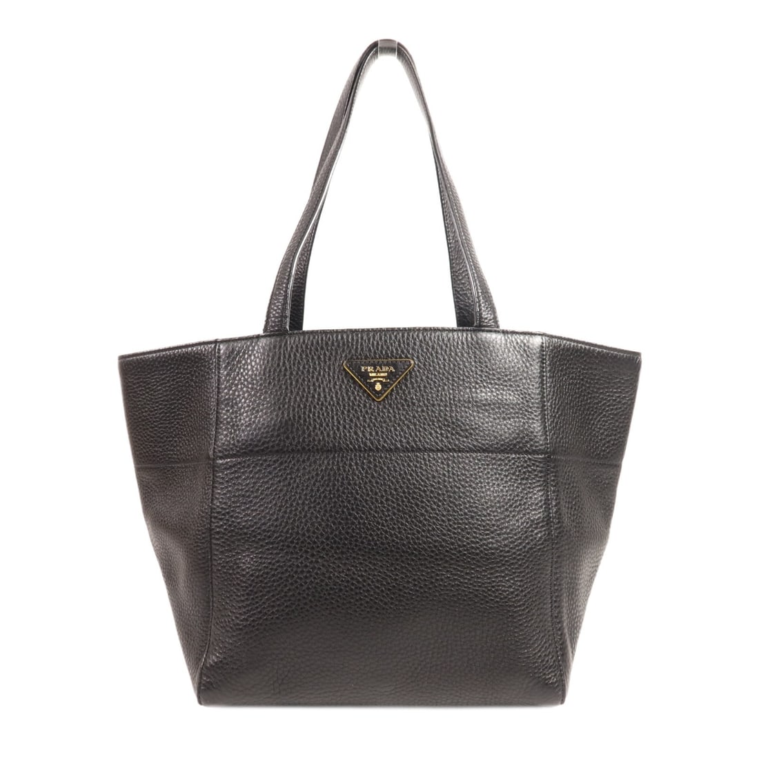 PRADA Black Calfskin Leather Shoulder Bag with GHW: PRADA Black Calfskin Leather Shoulder Bag with GHW This exquisite PRADA shoulder bag is crafted from high-quality calfskin leather in a classic black color, making it a versatile addition to any wardr