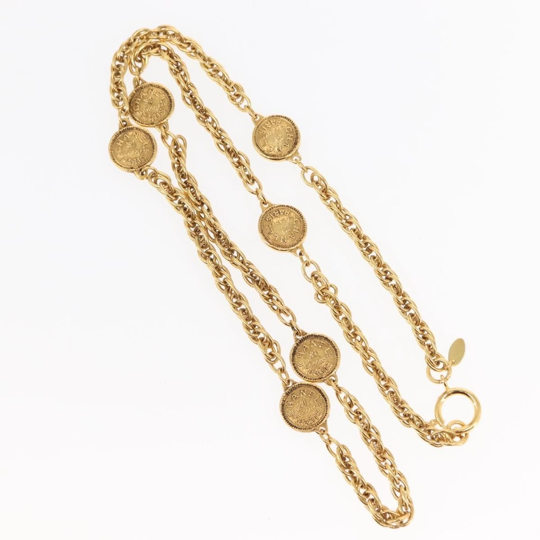 Vintage 31 Rue Cambon Medallion Necklace by Chanel Gold Tone (1 of 2)