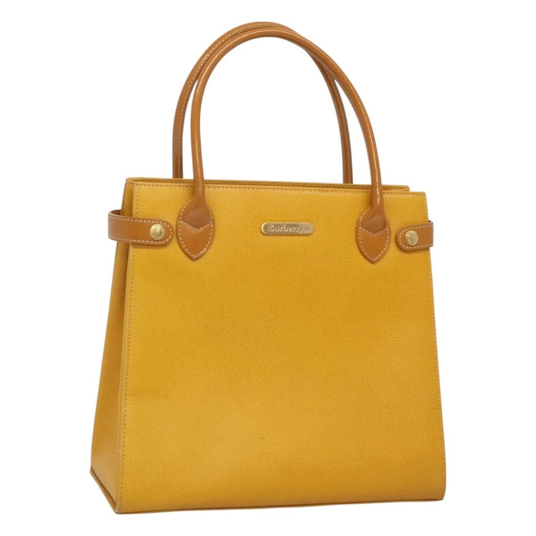 Yellow Burberry Vintage Women's Handbag with Structured Design (1 of 1)