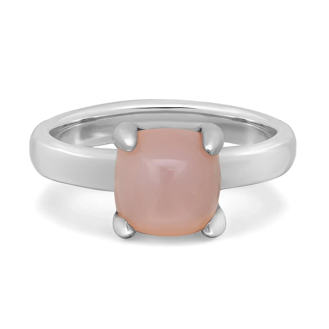 Tiffany & Co. Paloma Picasso 925 Silver Rose Quartz Cocktail Ring (1 of 6)