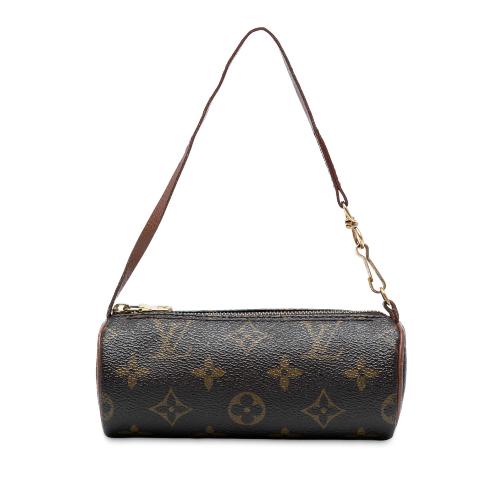 Louis Vuitton Monogram Papillon Pochette Brown Canvas Bag: Louis Vuitton Monogram Papillon Pochette Brown Canvas Bag The Louis Vuitton Monogram Papillon Pochette is a stylish and practical bag crafted from monogram canvas. It features a flat leather strap for