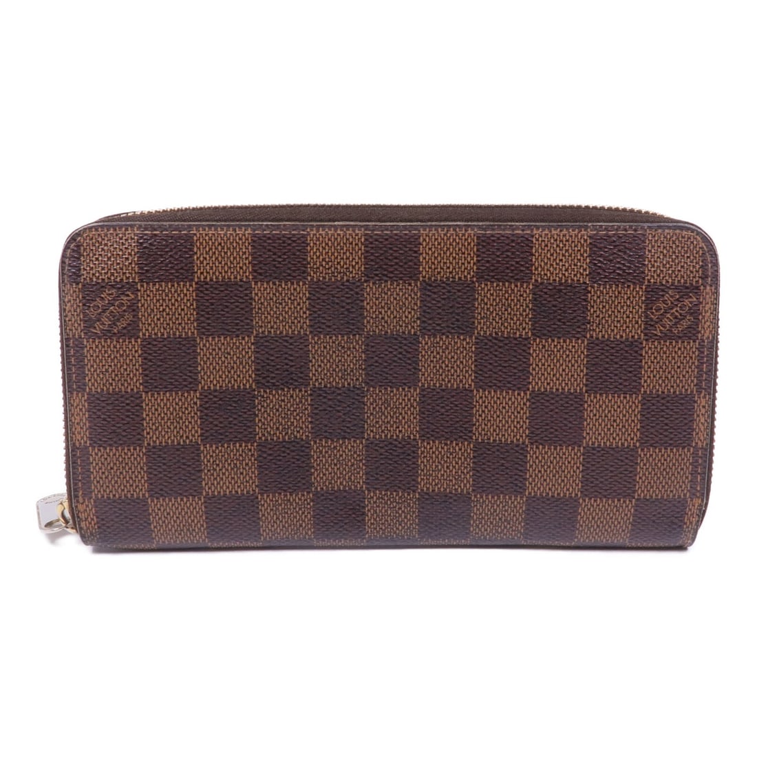 LOUIS VUITTON N41661 Brown GHW Zippy Long Wallet: LOUIS VUITTON N41661 Brown GHW Zippy Long Wallet This elegant Louis Vuitton Zippy Long Wallet is crafted from durable PVC coated canvas in a rich brown color. Designed for practicality, it features am