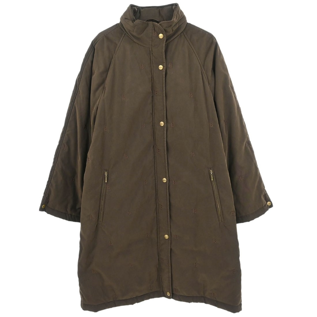 Burberrys Brown Winter Coat Zip Closure Casual Style (1 of 11)