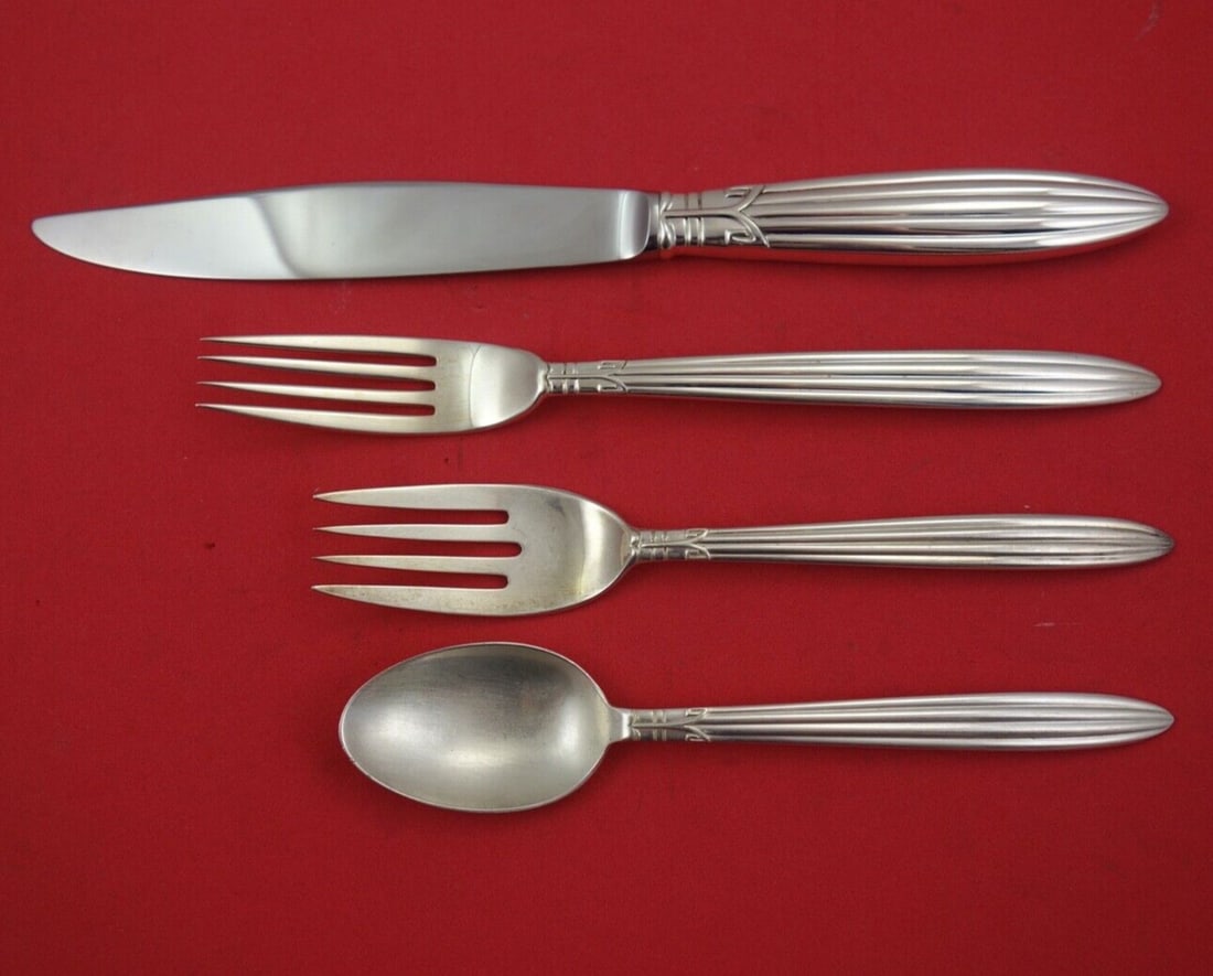 Reed & Barton Jubilee Sterling Silver 4-Piece Flatware Set (1 of 2)