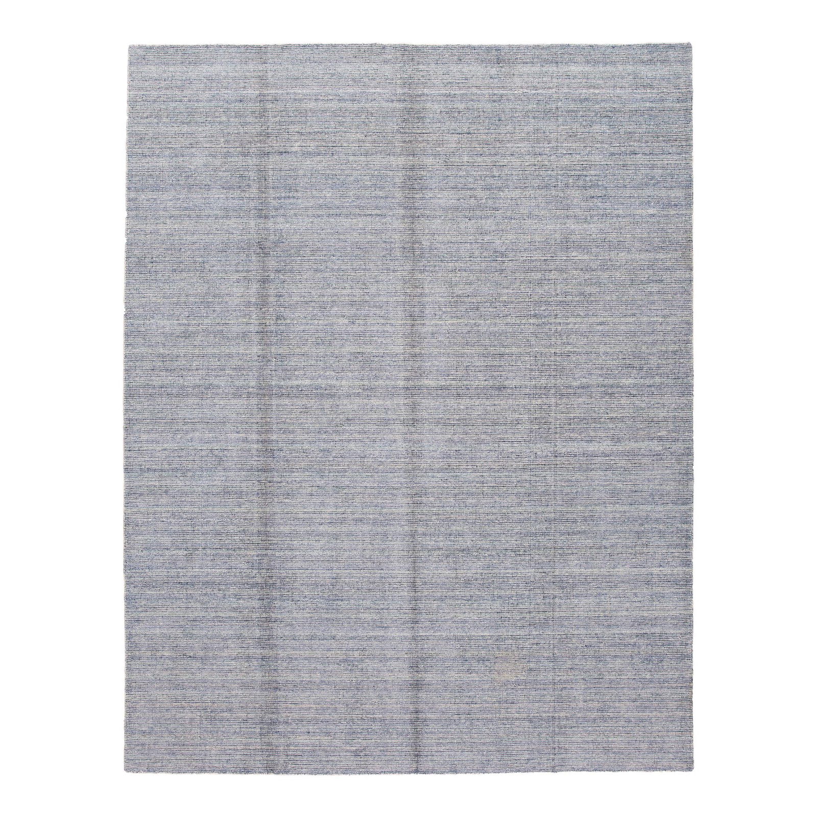 Gray Modern Handmade Rug Bamboo Silk Wool 9 x 12 (1 of 6)