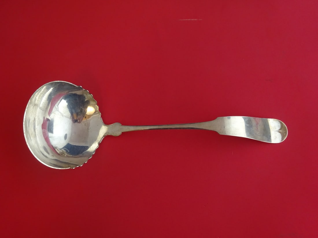 Shreve Sterling Silver 13 1/4" Soup Ladle Unknown Pattern (1 of 1)