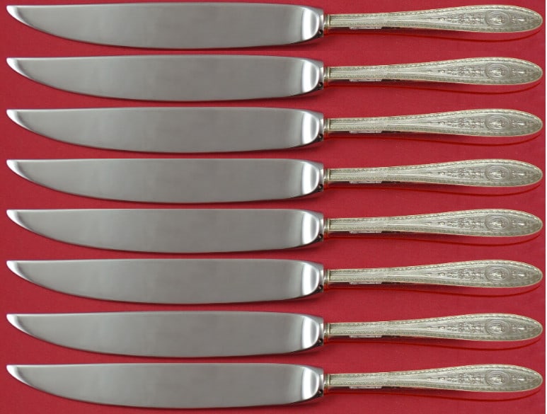 International Silver Wedgwood 8pc Sterling Silver Steak Knife Set (1 of 3)