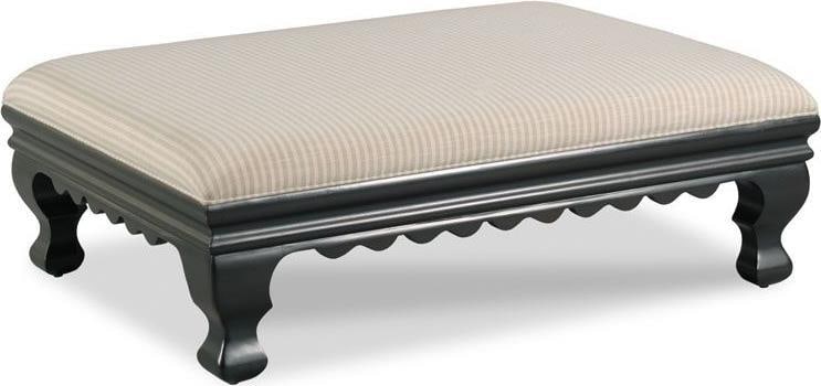 Woodbridge Cintra Ottoman Rectangular Black Ivory 17H 48W 36D (1 of 4)