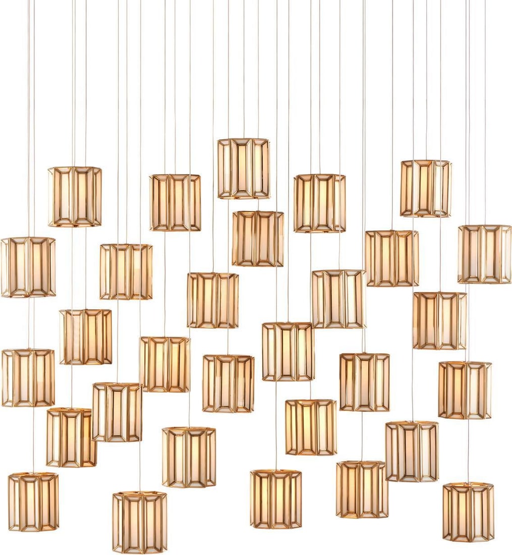 Daze Brass Pendant Light 30-Bulb Dimmable UL-Listed: Daze Brass Pendant Light 30-Bulb Dimmable UL-Listed Introducing the Daze Pendant, a stunning multi-drop pendant light that beautifully blends antique charm with modern functionality. Crafted from a co
