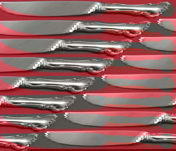 Towle French Provincial Sterling Silver 8pc Steak Knife Set (1 of 3)