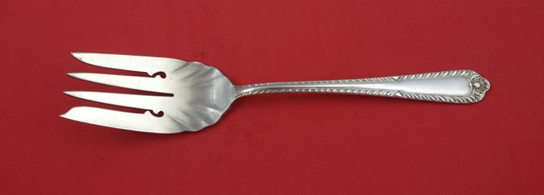 International Sterling Silver Gadroon Cold Meat Fork 8 7/8" (1 of 2)