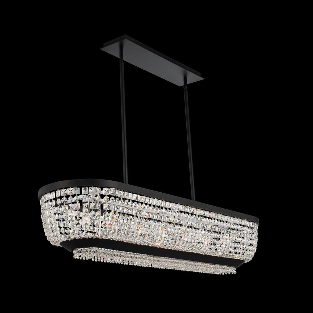 Kalco Terzo 48 Inch Crystal Chandelier Elegant Indoor Lighting: Kalco Terzo 48 Inch Crystal Chandelier Elegant Indoor Lighting Illuminate your space with the elegant Terzo 48" Crystal Chandelier, a stunning piece that beautifully merges vintage charm with modern