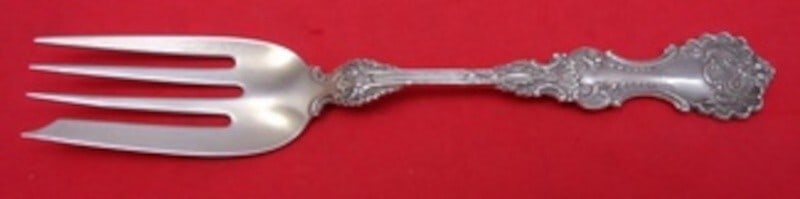 Whiting Pompadour Sterling Silver 6.25 Salad Fork 4-Tine Flatware (1 of 2)