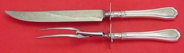 Reed & Barton Hepplewhite Chased Sterling Silver 2pc Carving Set (1 of 1)