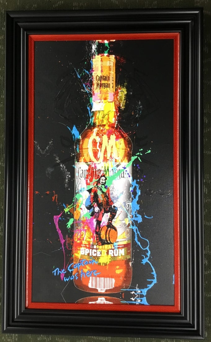 Bisaillon Brothers Captain Morgan Limited Edition Giclee Canvas Print Framed (1 of 3)
