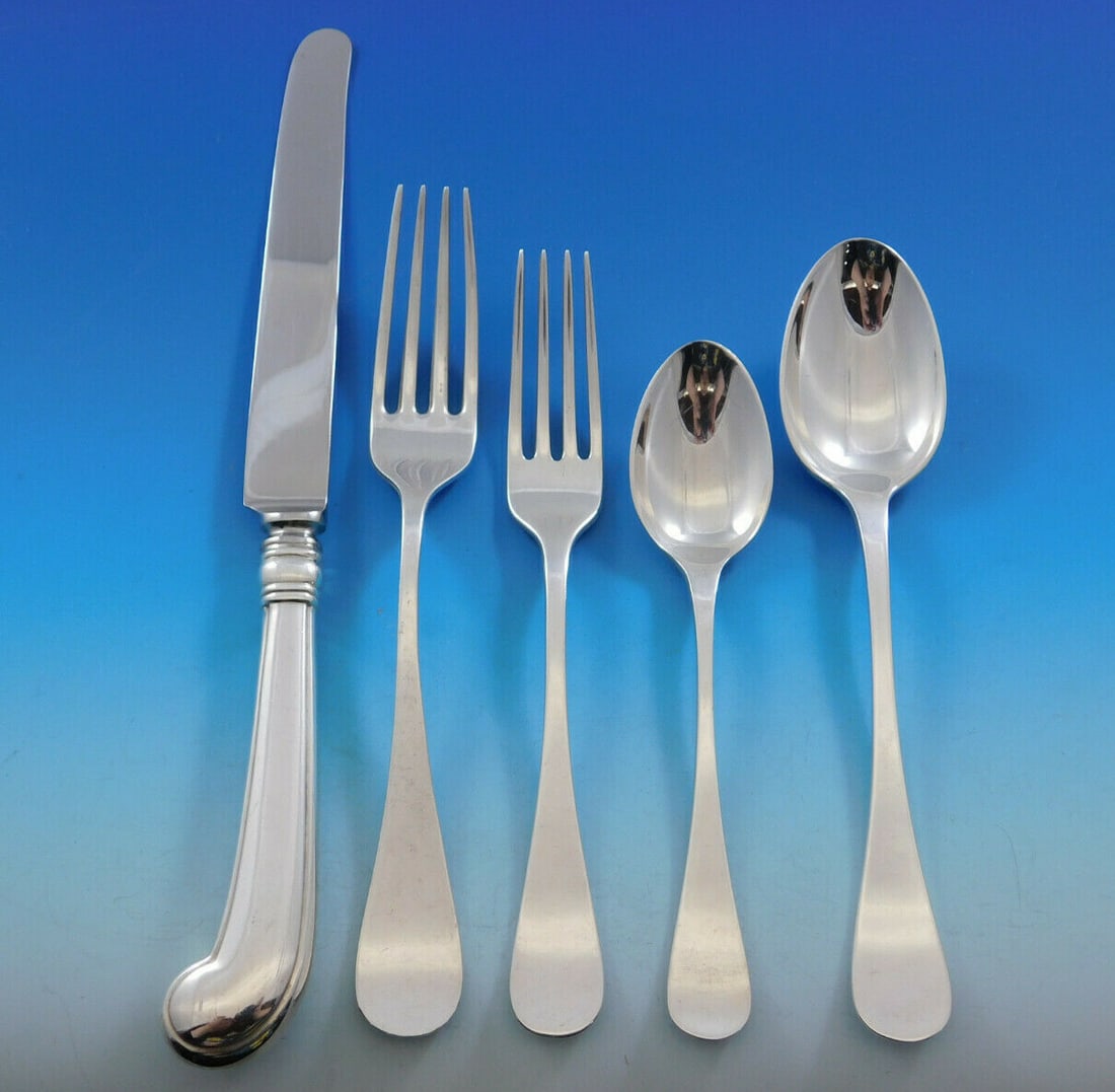 Tiffany & Co King William Sterling Silver Flatware Set for 12 60 pcs (1 of 5)