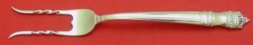 Towle Danish Baroque Sterling Silver Baked Potato Fork 7.5" Custom Made: Towle Danish Baroque Sterling Silver Baked Potato Fork 7.5" Custom Made This exquisite serving fork is a custom-made baked potato fork from the renowned Danish Baroque pattern by Towle. Crafted from h