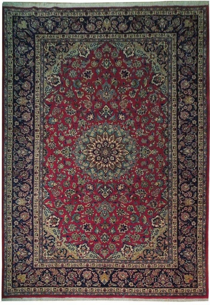 9.6 x 13 Handmade Red Persian Tabriz Rug Luxury Decor (1 of 6)