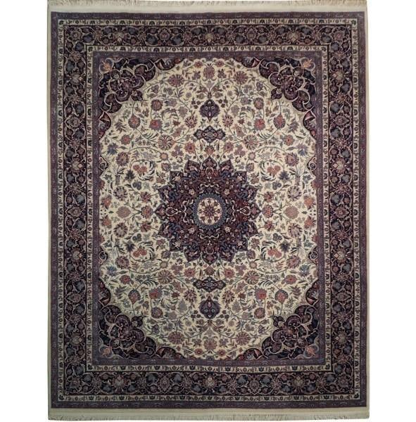 Luxurious 8.1 x 10.1 Handwoven Wool Silk Sino Tabriz Rug: Luxurious 8.1 x 10.1 Handwoven Wool Silk Sino Tabriz Rug Free continental US Shipping Experience the elegance of the 8.1 x 10.1 Fine Quality Wool and Silk Sino Tabriz Rug, a luxurious addition to your