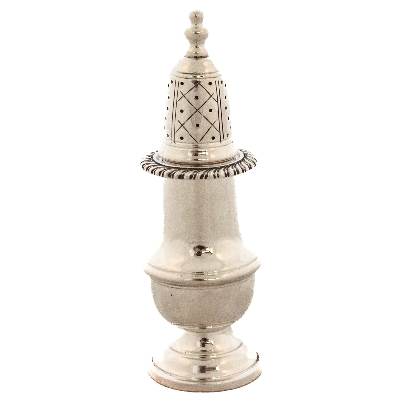 Cartier Sterling Silver Master Salt Shaker 1940s Gadroon Design (1 of 6)