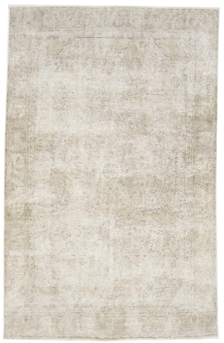 Vintage Hand-Knotted Floral Oriental Rug 6'1 x 9'7 Wool Antique Style (1 of 15)