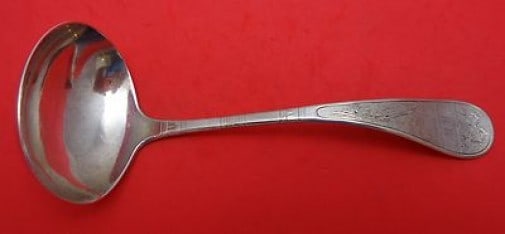 Tiffany & Co King William Sterling Silver Gravy Ladle 7" Monogrammed (1 of 1)