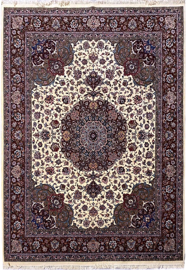 8.2 x 10 Handmade Wool Tabriz Area Rug Luxurious Design (1 of 11)