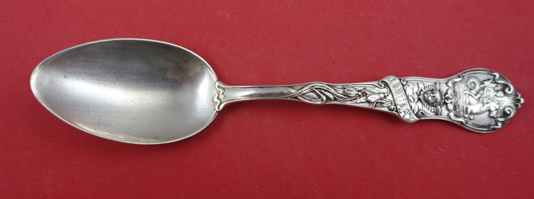 Watson Zodiac Sterling Silver Teaspoon Aquarius January 5 7/8" (1 of 3)