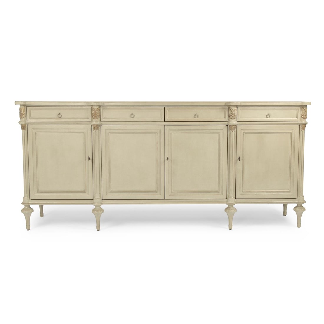 Zentique Astor Beige Buffet 4 Doors and Drawers 39H 87W 21D (1 of 5)