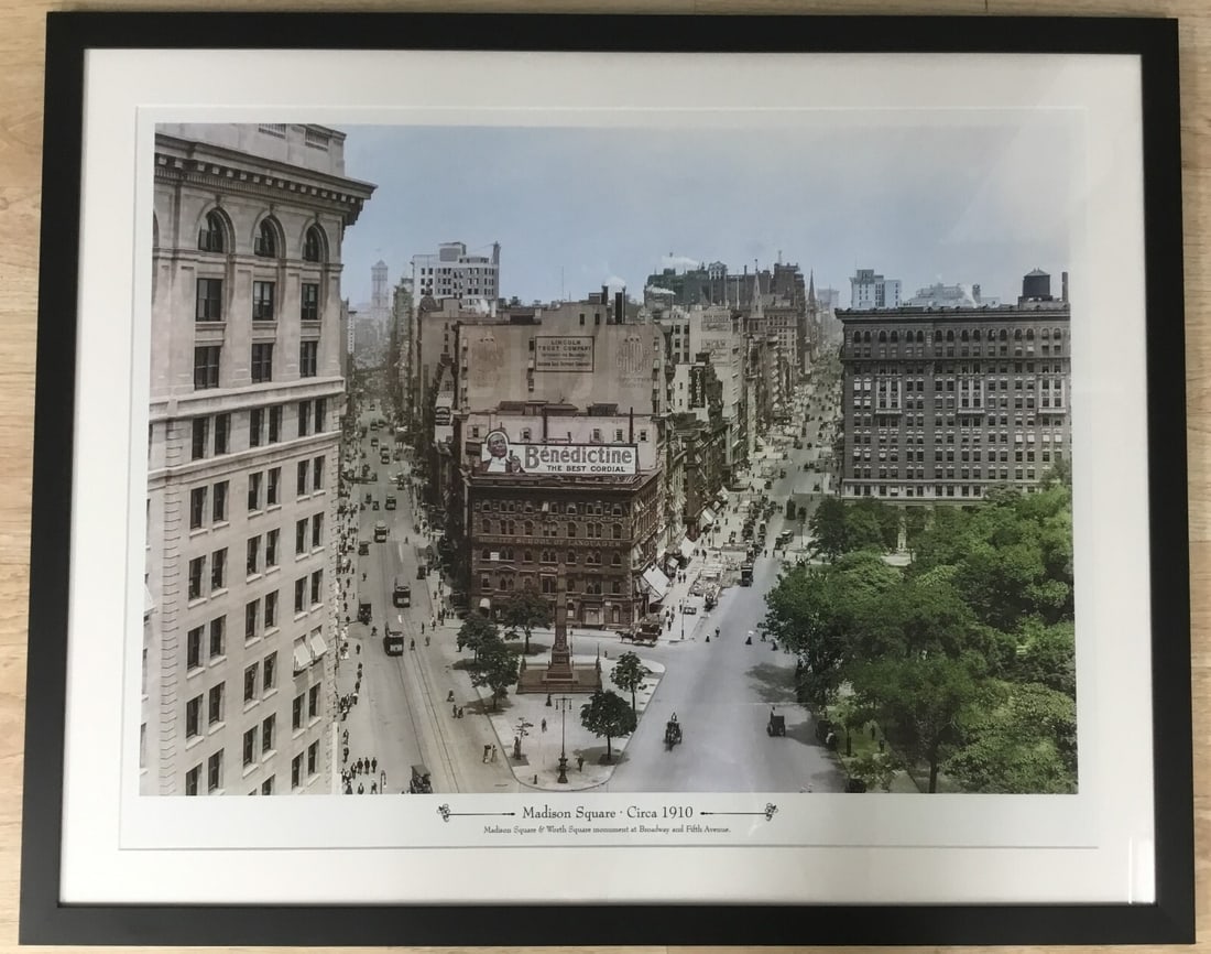 New York City Madison Square Framed Reproduction Print 28 x 36 (1 of 2)