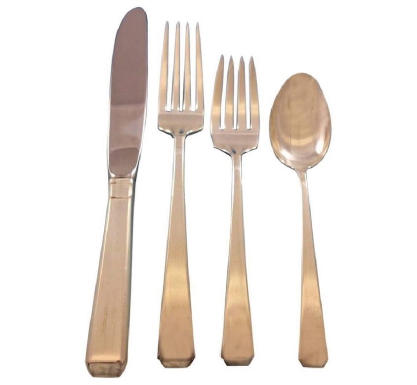 Towle Craftsman Sterling Silver Flatware Set for 8 32 Pieces with Storage Chest (1 of 5)