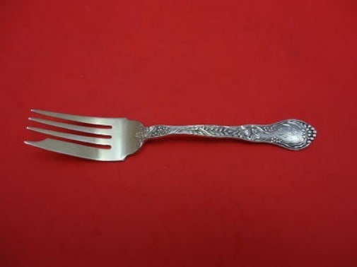 Gorham Meadow Sterling Silver Salad Fork Gold Wash 6 Inch Monogrammed (1 of 1)