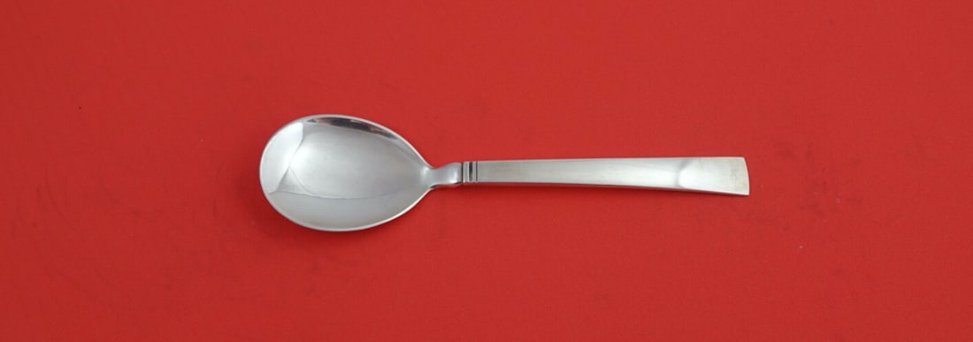 Georg Jensen Blok Acadia Sterling Silver Ice Cream Spoon 5 1/2": Georg Jensen Blok Acadia Sterling Silver Ice Cream Spoon 5 1/2" Indulge in the elegance of the Blok - Acadia ice cream spoon by Georg Jensen, crafted from high-quality sterling silver. This original s