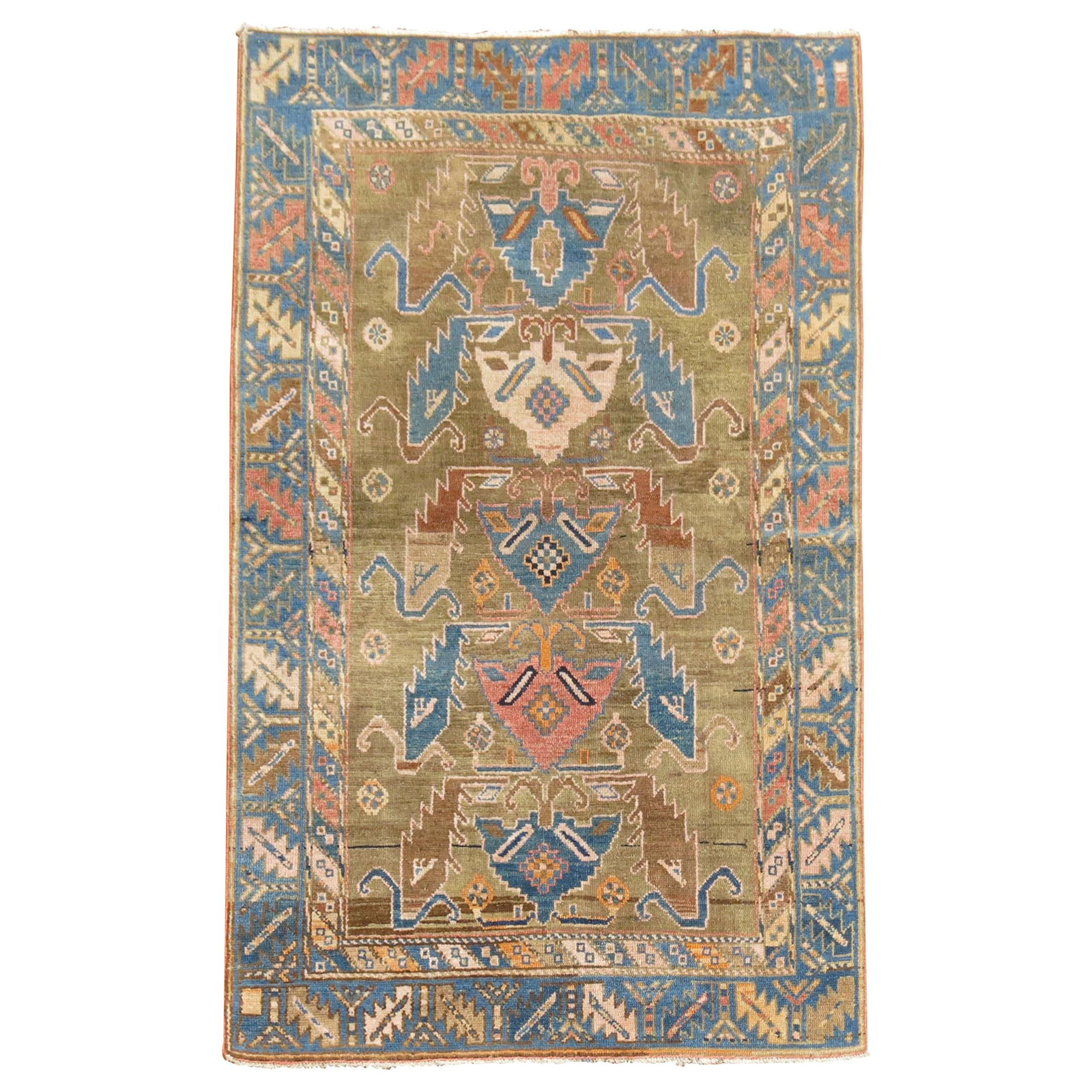 Camel Color Hand-Woven Persian Hamedan Tribal Rug 40 x 63 in (1 of 8)