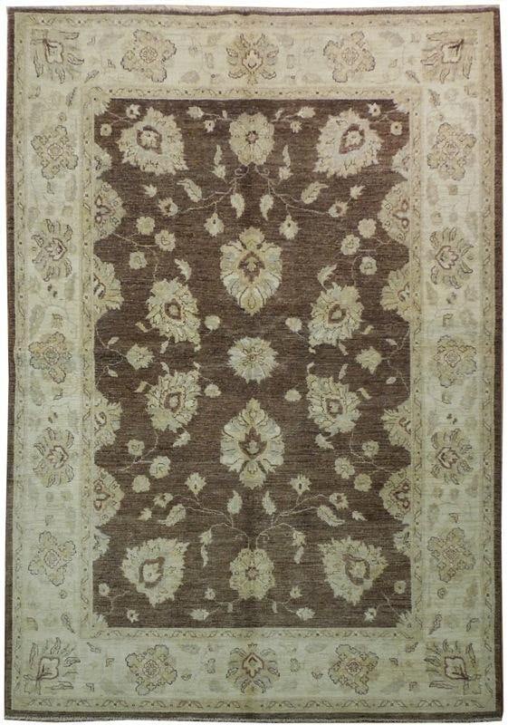 Handcrafted 6' x 8'5" Brown Chobi Peshawar Rug - Timeless Elegance: Handcrafted 6' x 8'5" Brown Chobi Peshawar Rug - Timeless Elegance Free continental US Shipping Transform your living space with this exquisite 6' x 8' 5" Brown Chobi Peshawar Rug, a beautiful blend o