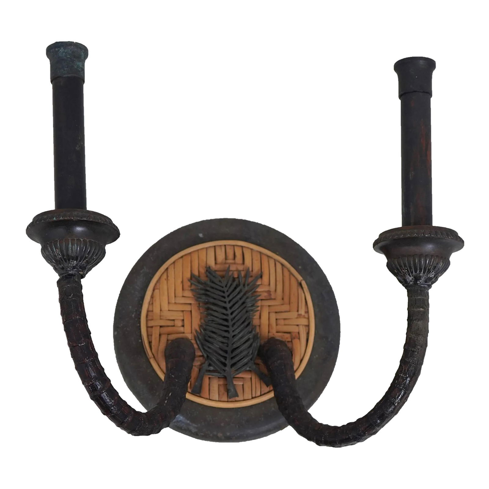 Maitland Smith Bronze Wall Sconce Caribbean Style 14 x 9 x 13 (1 of 8)