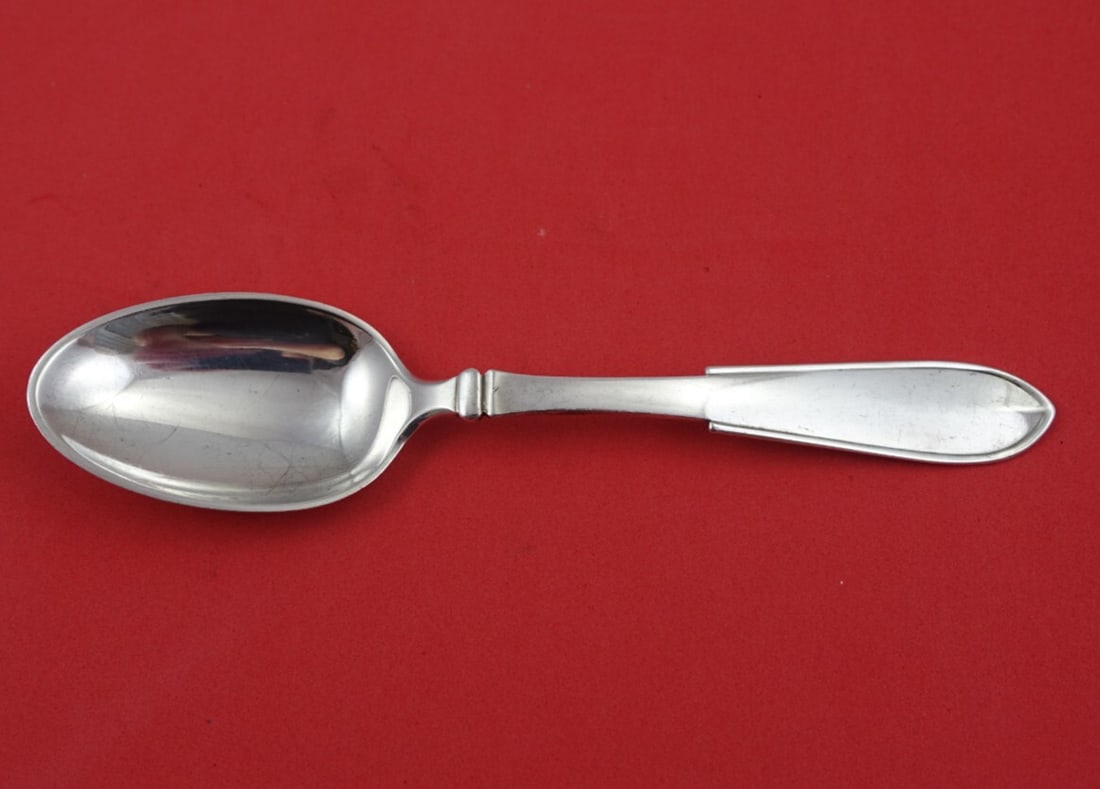 Hans Hansen Arvesolv #1 Sterling Silver Dessert Spoon 7 1/8" (1 of 3)