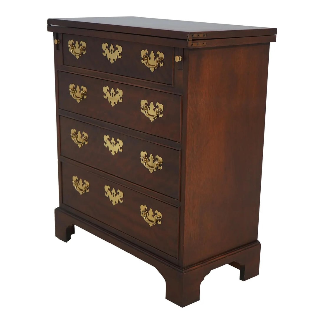 Baker Mahogany Bachelor Chest with 4 Drawers and Flip Top (1 of 10)