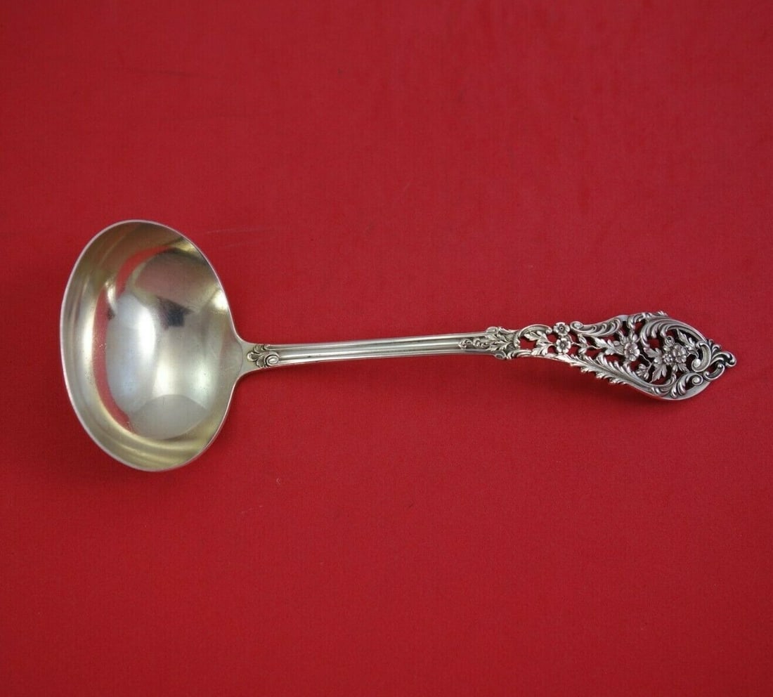 Dominick & Haff Trianon Pierced Sterling Silver Gravy Ladle (1 of 2)