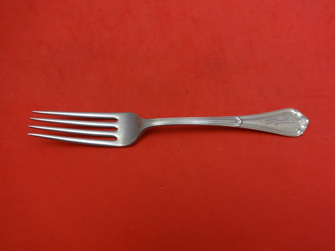 Dominick & Haff La Salle Sterling Silver Dinner Fork Monogrammed 7 3/4" (1 of 1)