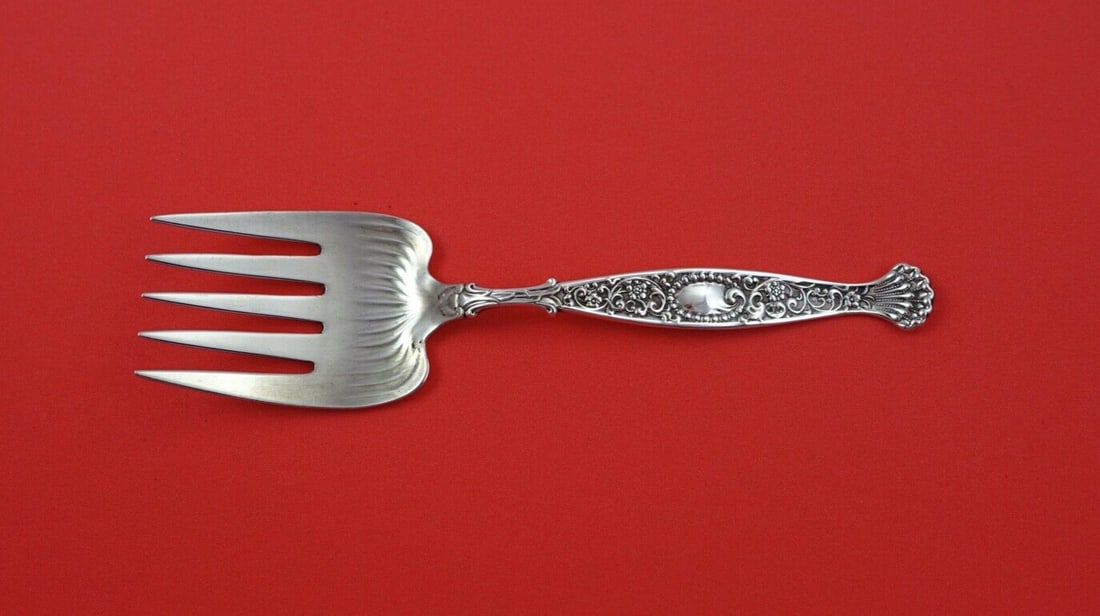 Frank M. Whiting Hyperion Sterling Silver Sardine Fork 5.5": Frank M. Whiting Hyperion Sterling Silver Sardine Fork 5.5" This Hyperion sardine fork by Frank M. Whiting is a stunning example of 19th-century craftsmanship. Made of high-quality sterling silver, th