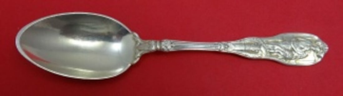 Gorham Mythologique Sterling Silver Teaspoon 6" Beaded Back Monogrammed (1 of 2)