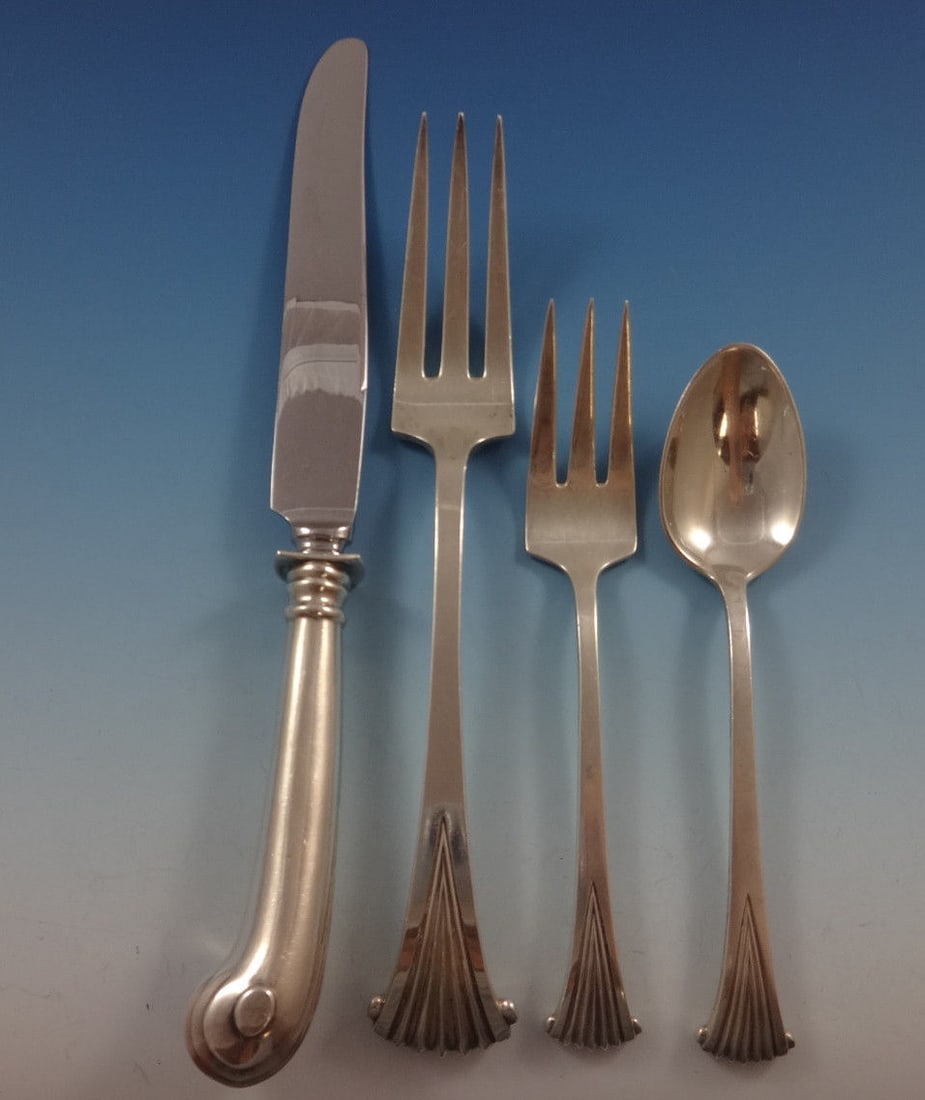 Tuttle Onslow Sterling Silver Flatware Set for 12 - 115 Pieces (1 of 8)