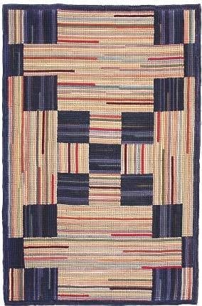 Americana Style Handcrafted Camp Jones Gap 3x5 Hooked Rug (1 of 1)