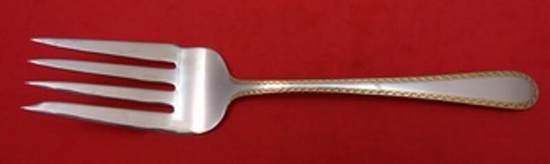 Kirk Golden Winslow Sterling Silver Cold Meat Fork 8.5 Inch Antique (1 of 2)