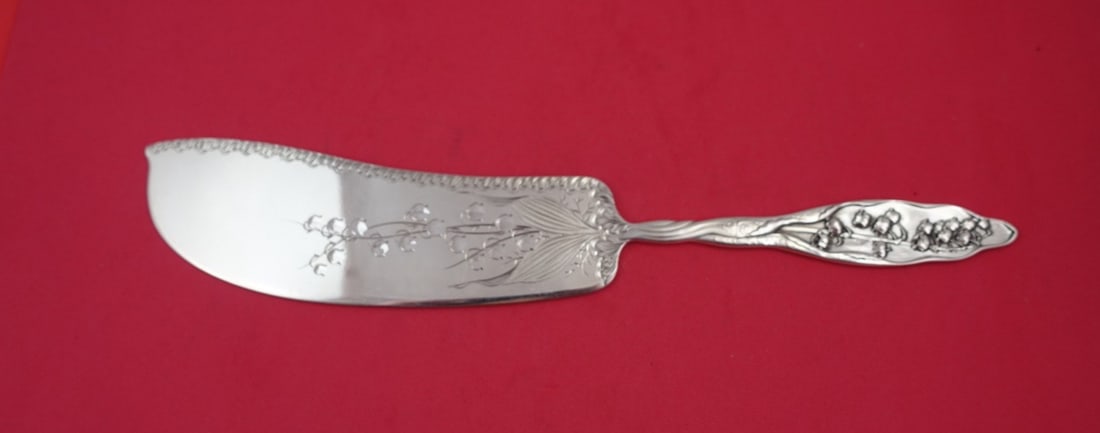 Whiting Sterling Silver 12 Ice Cream Slice Lily of the Valley Pattern (1 of 2)