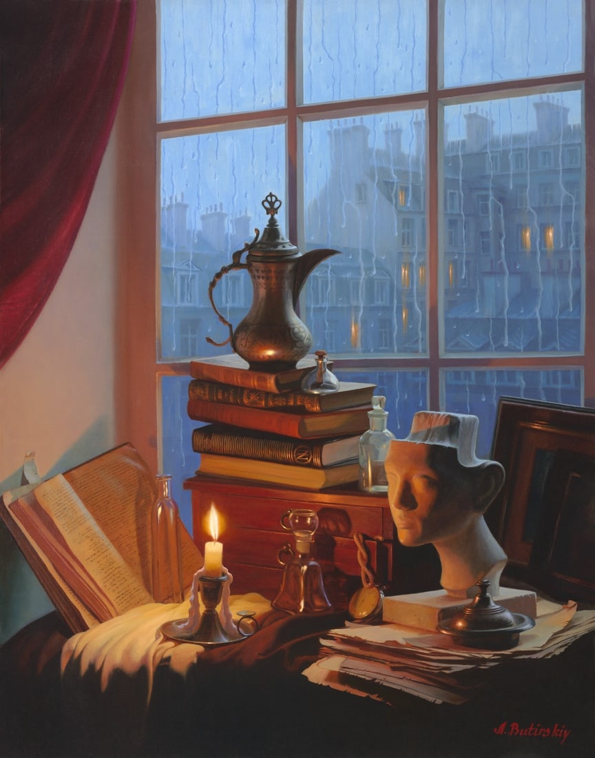 Alexei Butirskiy Enchanting Memories Signed Limited Edition Giclee Canvas Art: Alexei Butirskiy Enchanting Memories Signed Limited Edition Giclee Canvas Art Immerse yourself in the captivating world of Alexei Butirskiy's artistry with the limited edition giclee print titled "Enc